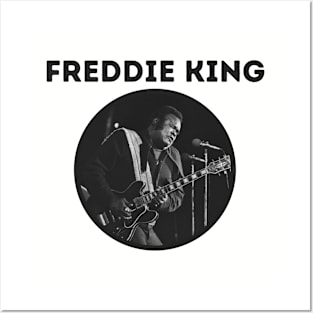 freddie king || light grey Posters and Art